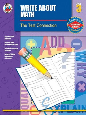 cover image of Write About Math, Grade 3
